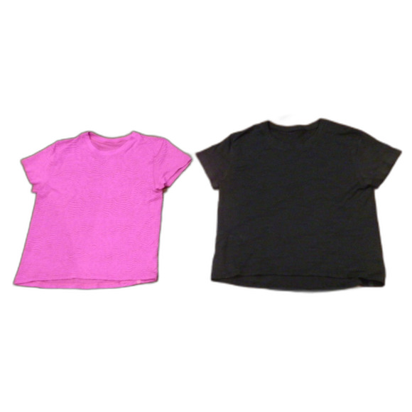 Lululemon Athletica Fuchsia & Black Shirts Tops Women's Size Unknown Lot of 2 - Picture 1 of 3